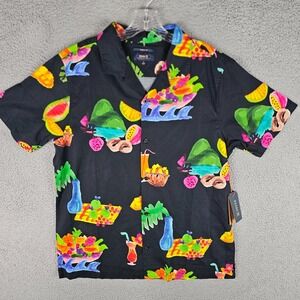 Roark Gonzo Tahiti Treat Shirt Men's L Classic Fit Short‎ Sleeve Button-Up RW638